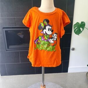 Disney Orange Minnie Mouse Happy Halloween Tee